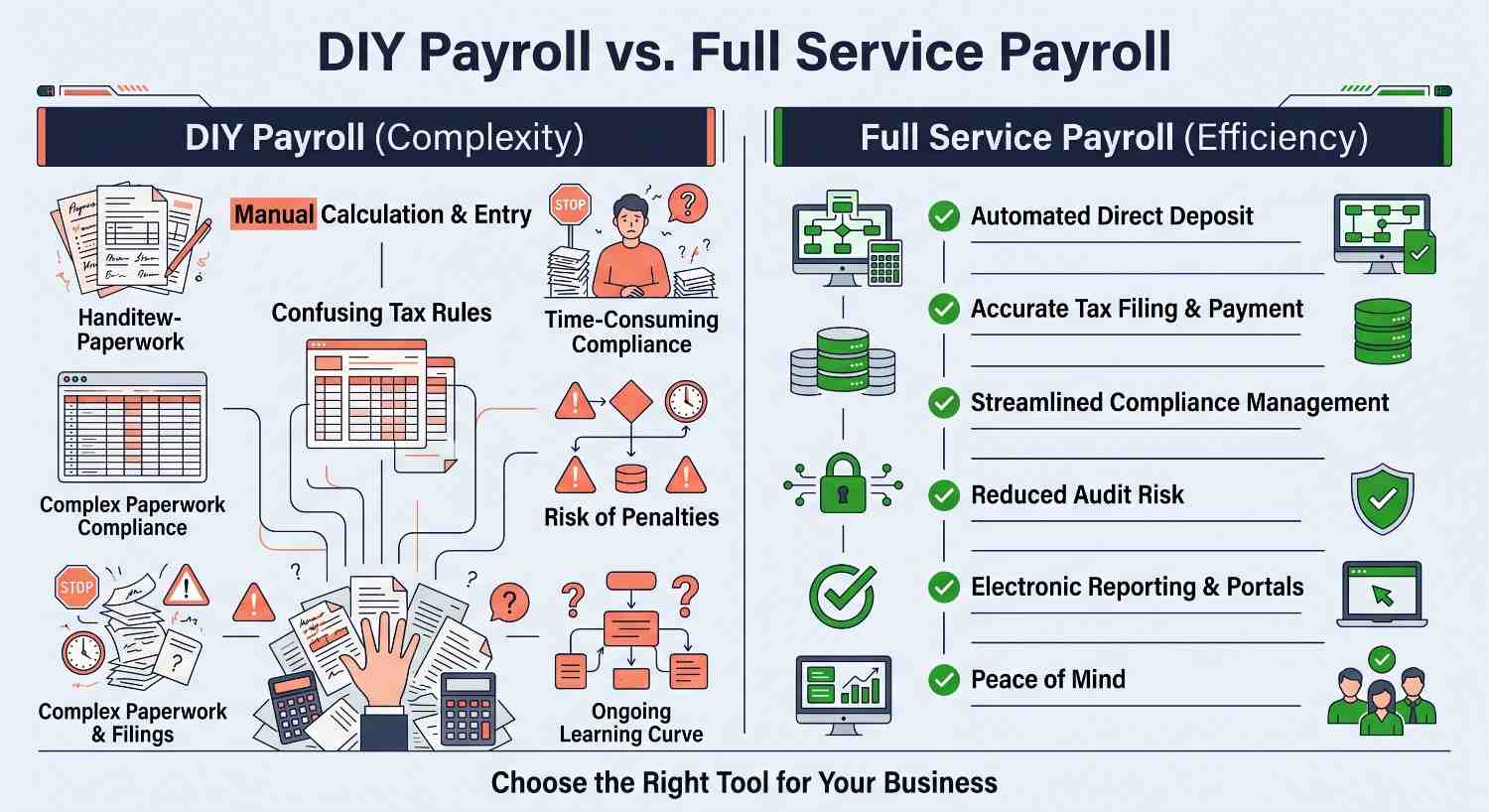 Intuit Payroll vs. Third-Party Solutions Comparison Graphic