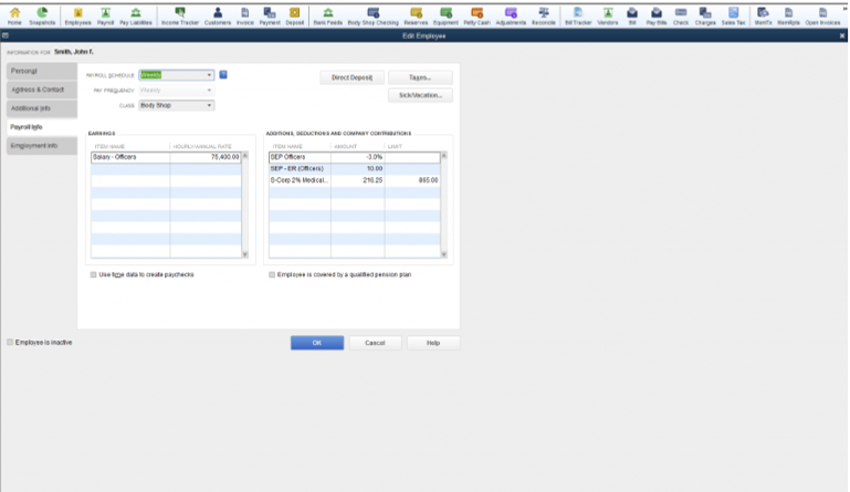 Employee Payroll Setup